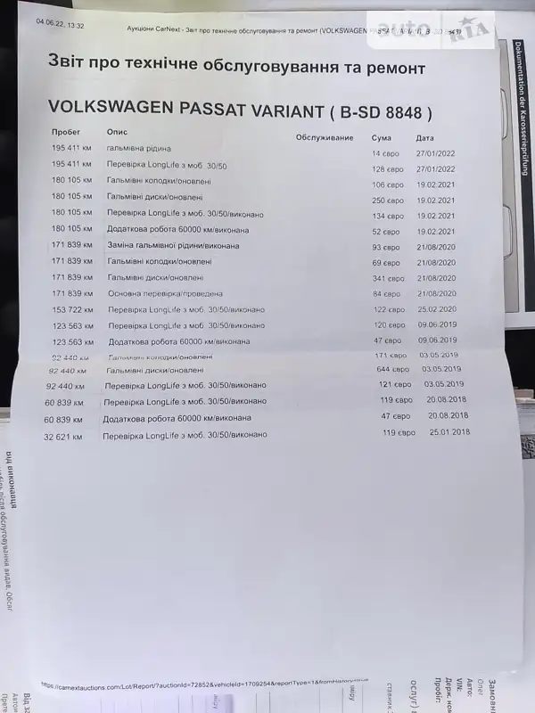 Універсал Volkswagen Passat 2017 в Львові документ