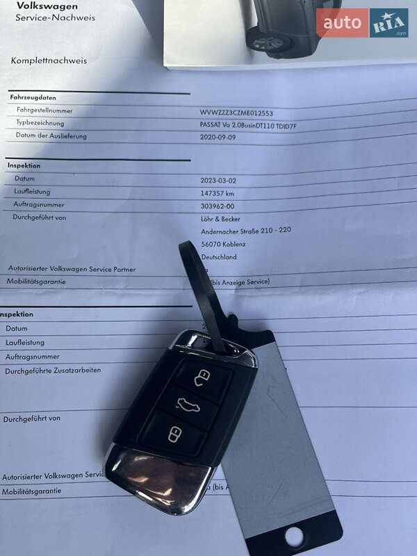 Универсал Volkswagen Passat 2020 в Смеле фото 43 Универсал Volkswagen Passat 2020 в Смеле