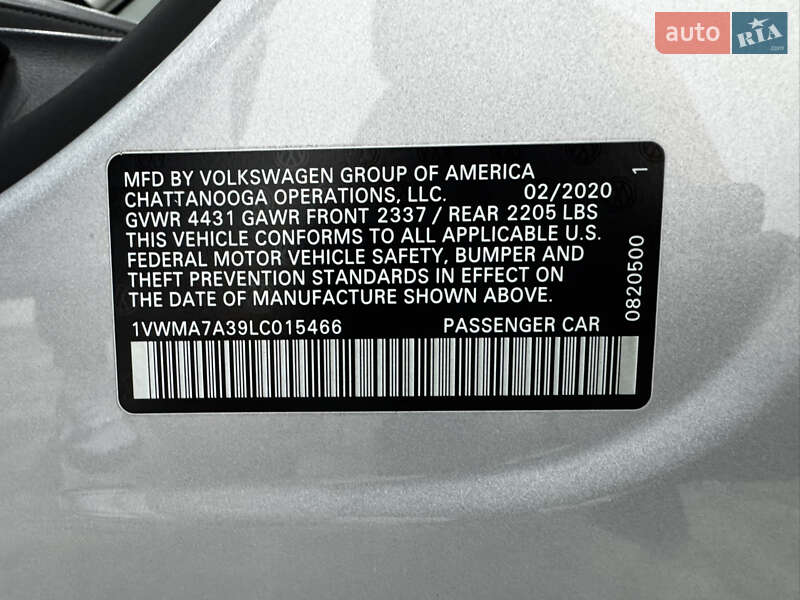 Седан Volkswagen Passat 2020 в Одессе фото 18 Седан Volkswagen Passat 2020 в Одессе