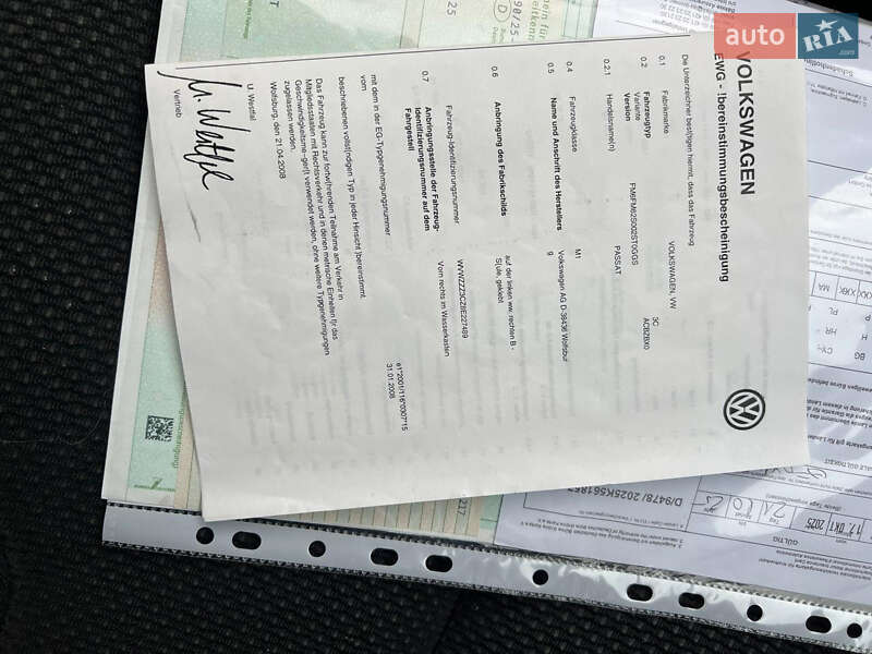 Универсал Volkswagen Passat 2008 в Луцке фото 15 Универсал Volkswagen Passat 2008 в Луцке