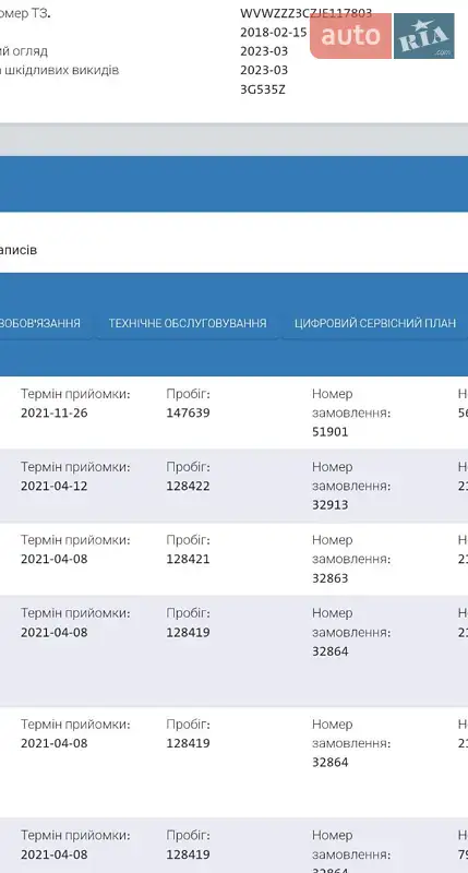 Универсал Volkswagen Passat 2017 в Чернигове документ