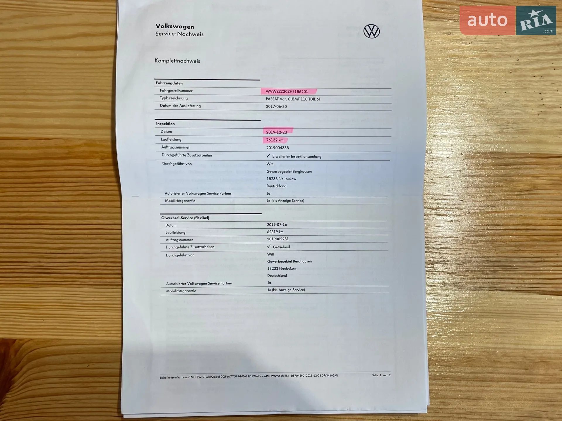 2017 Volkswagen Passat - мініатюра 124