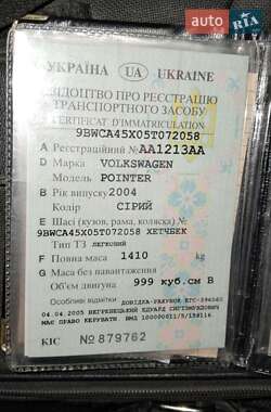 Хетчбек Volkswagen Pointer 2004 в Одесі фото 12 Хетчбек Volkswagen Pointer 2004 в Одесі