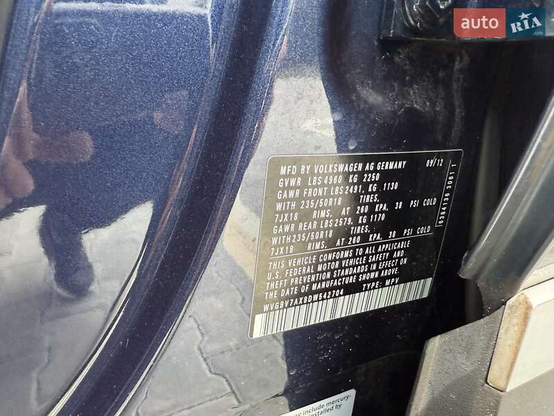 Внедорожник / Кроссовер Volkswagen Tiguan 2013 в Львове