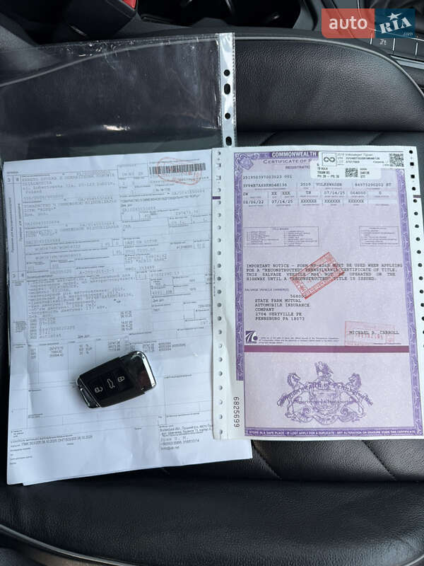 Внедорожник / Кроссовер Volkswagen Tiguan 2018 в Киеве