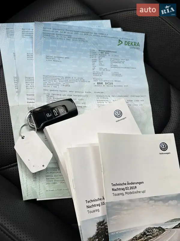 Внедорожник / Кроссовер Volkswagen Touareg 2019 в Львове документ