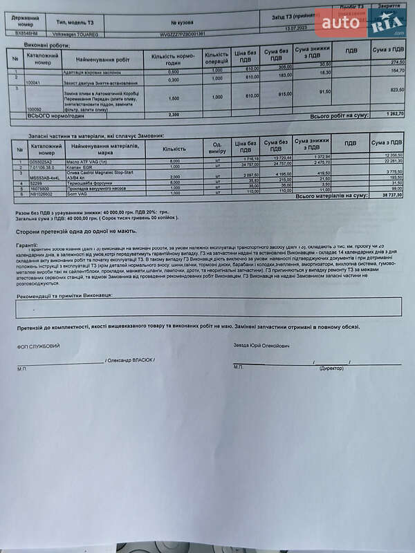 Внедорожник / Кроссовер Volkswagen Touareg 2010 в Хмельницком