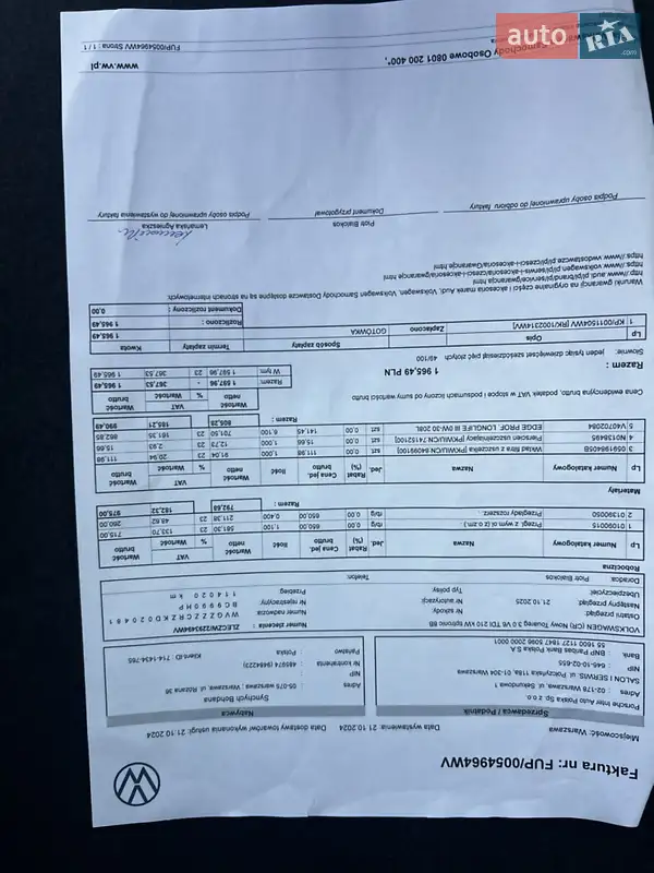 Внедорожник / Кроссовер Volkswagen Touareg 2018 в Львове документ 4 фото Внедорожник / Кроссовер Volkswagen Touareg 2018 в Львове документ