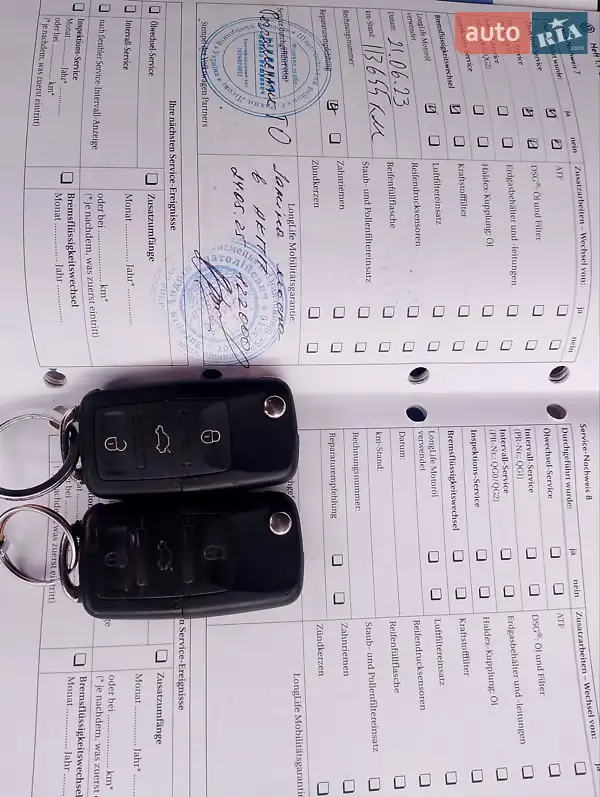 Минивэн Volkswagen Touran 2009 в Крыжополе документ 5 фото Минивэн Volkswagen Touran 2009 в Крыжополе документ