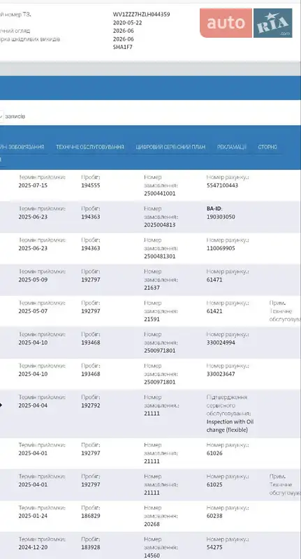 Грузовой фургон Volkswagen Transporter 2020 в Виннице документ 6 фото Грузовой фургон Volkswagen Transporter 2020 в Виннице документ