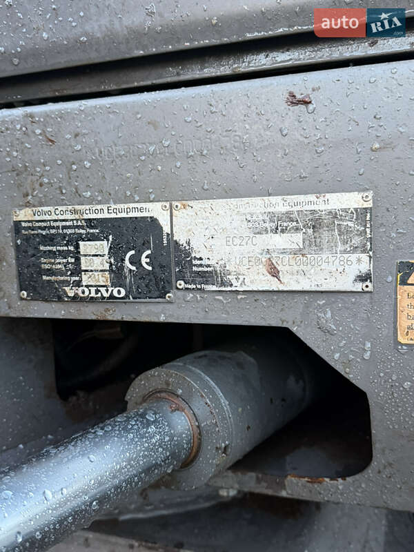 Миниэкскаватор Volvo EC 27C 2015 в Бродах