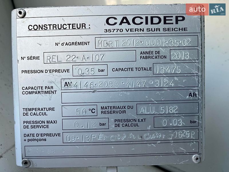Бензовоз Volvo FE 2013 в Тернополе