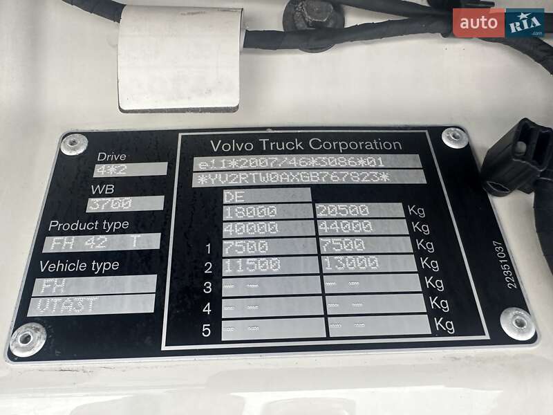 Тягач Volvo FH 13 2016 в Калуше фото 13 Тягач Volvo FH 13 2016 в Калуше