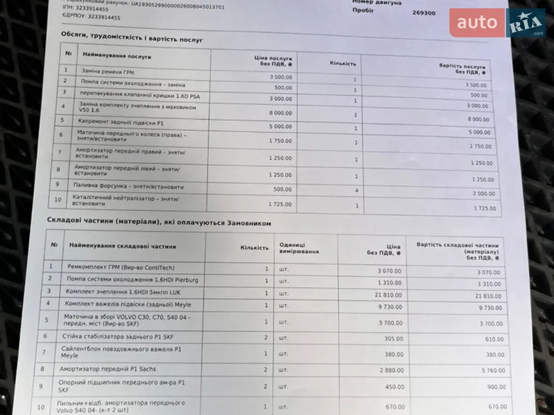 Универсал Volvo V50 2009 в Киеве документ