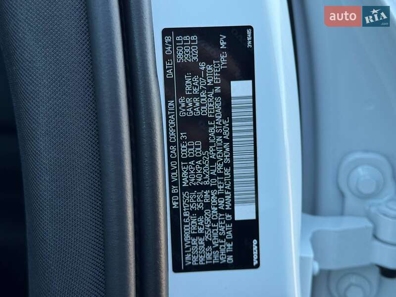 Внедорожник / Кроссовер Volvo XC60 2018 в Ровно