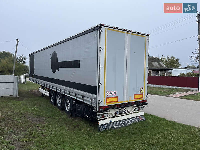 Тентованный борт (штора) - полуприцеп Wielton NS-3 2013 в Маньковке