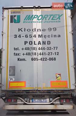 Тентованный борт (штора) - полуприцеп Wielton NS34KT 2012 в 