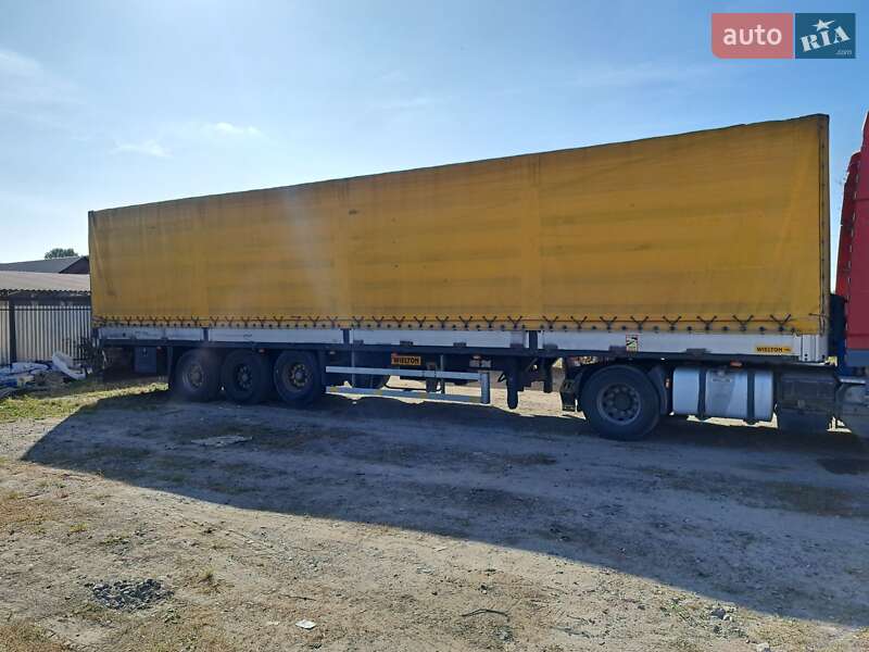 Тентований борт (штора) - напівпричіп Wielton NS34ST 2002 в Ізяславі
