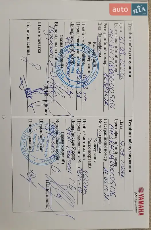 Мотоцикл Классік Yamaha MT-03 2023 в Дніпрі документ 8 фото Мотоцикл Классік Yamaha MT-03 2023 в Дніпрі документ