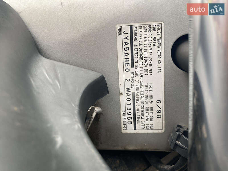 Мотоцикл Спорт-туризм Yamaha YZF 1998 в Івано-Франківську