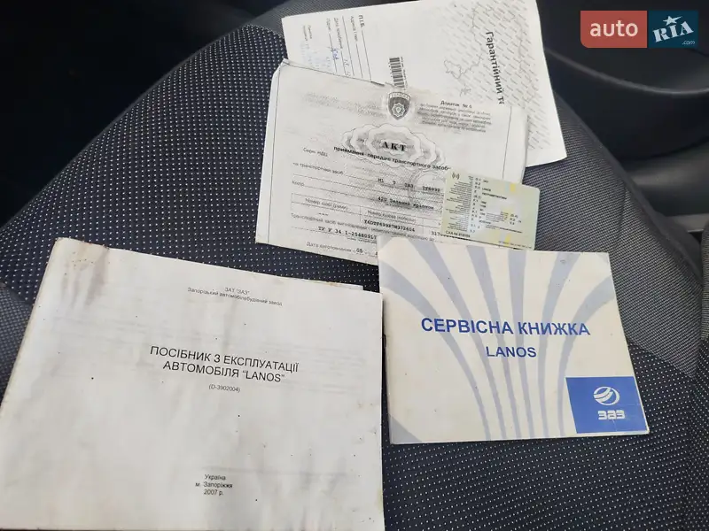 Седан ЗАЗ Lanos 2007 в Славянске документ 2 фото Седан ЗАЗ Lanos 2007 в Славянске документ