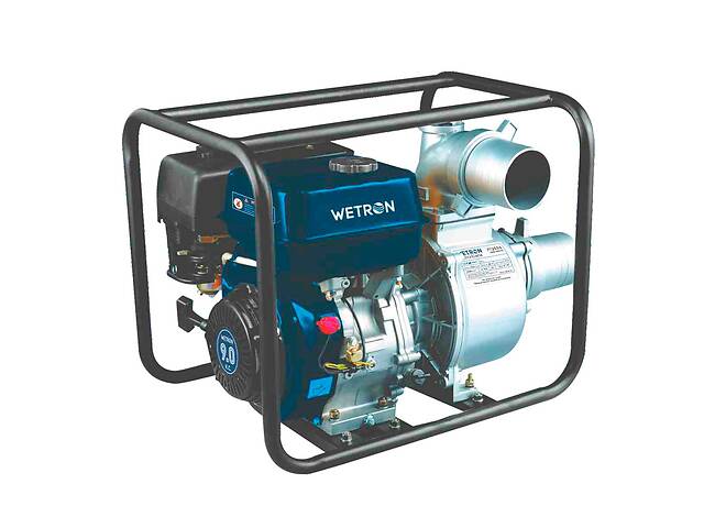 Мотопомпа 9л.с. Hmax 26м Qmax 110м³/ч (4-х тактный) WETRON (772553)