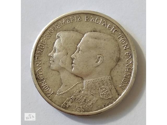 30 драхм 1964 год, Греция, юбилейная (Королевская свадьба). Серебро