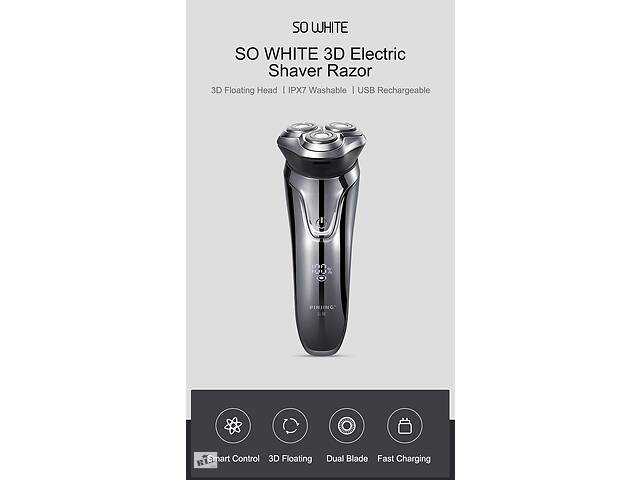 Электробритва мужская PINJING ES3 So White 3D Smart Black IPX7 бритва xiaomi soocas mijia електробритва
