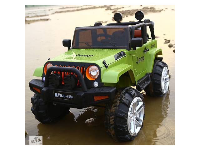 Эл-мобиль T-7822 GREEN джип на Bluetooth 2.4G Р/У 1*12V7AH мотор 2*30W с MP3 130*80*75