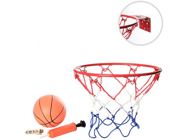 купить бу Баскетбольное кольцо с мячом MR 0170 крепления в наборе (Красный) в Черновцах