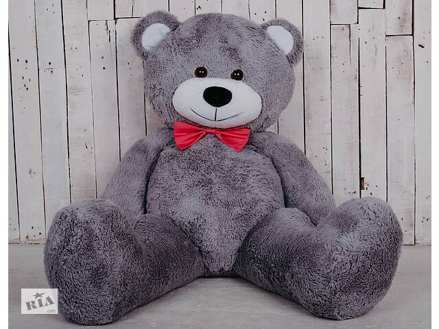 Большая мягкая игрушка мишка Yarokuz Билли 150 см Серый (YK-0094)