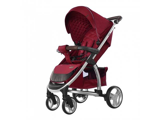 Детская прогулочная коляска CARRELLO Vista CRL-8505 Ruby Red в льне + дождевик