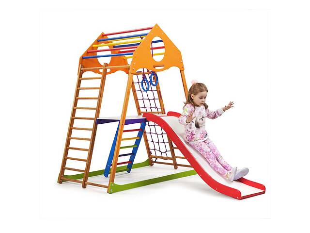 Дитячий спортивний комплекс для дому SportBaby KindWood Plus 2