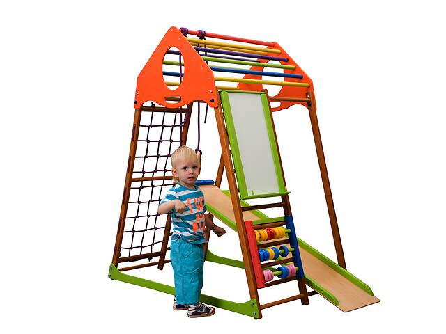 SportBaby Детский спортивный комплекс для дома KindWood Plus