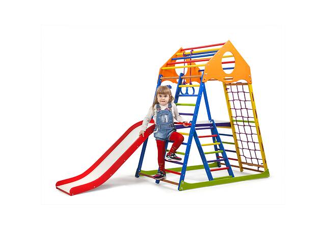 Детский спортивный комплекс SportBaby KindWood Color Plus 2