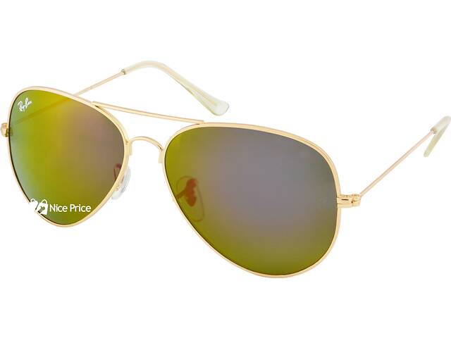 Cолнцезащитные очки Ray Ban Aviator 3026 62-14-138 Brown хамелеон (реплика)