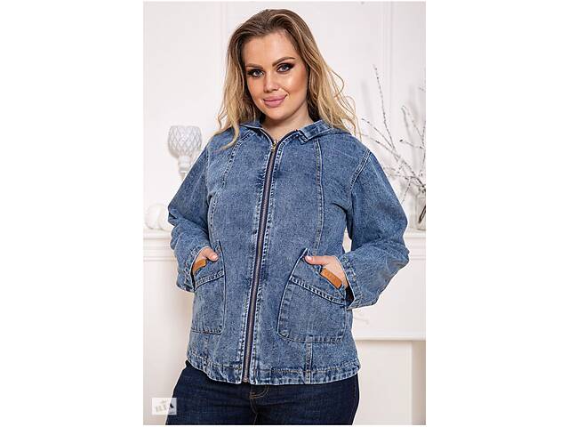 Куртка женская джинсовая р. 52 SKL92-322407