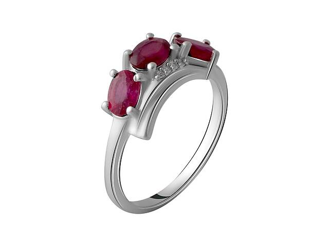Серебряное кольцо SilverBreeze с натуральным рубином 2.144ct (2057987) 18 размер