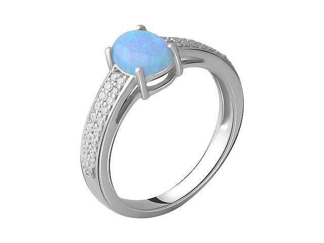 Серебряное кольцо SilverBreeze с опалом 1.131ct (2060949) 18 размер