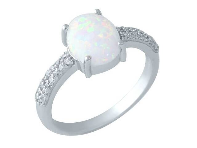 Серебряное кольцо SilverBreeze с опалом 1.365ct (1958759) 18 размер