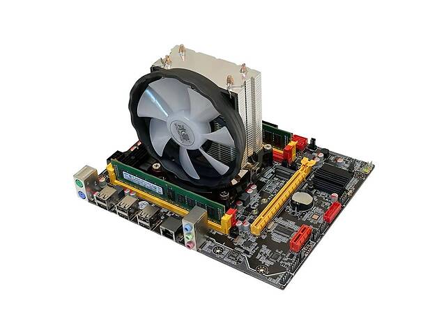 Комплект: материнская плата X79-2.72 / Intel Xeon E5-1620 (4 (8) ядра по 3.6 - 3.8 GHz) / 8 GB DDR3 / Кулер SNOWMAN X...
