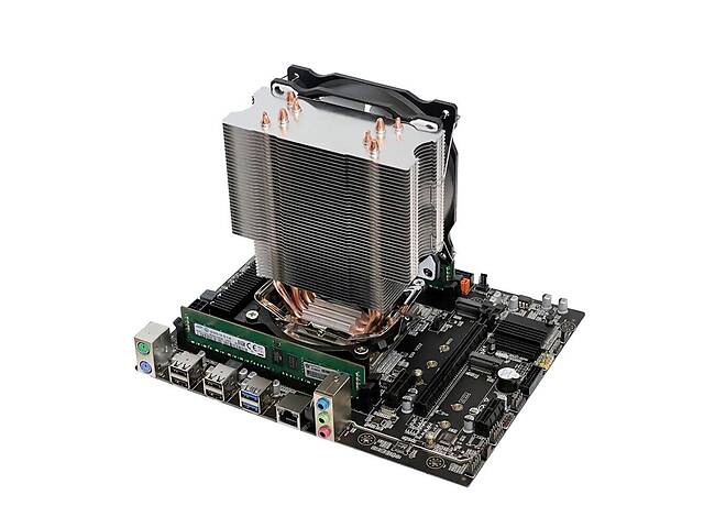 Комплект: материнская плата X99-V202 / Intel Xeon E5-2666 v3 (10 (20) ядер по 2.9 - 3.5 GHz) / 16 GB DDR4 / Кулер SNO...
