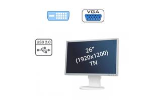 Монитор Б класс NEC EA261WM / 26" (1920x1200) TN / 1x VGA, 1x DVI, 1x USB-Hub