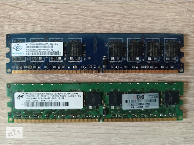 купить бу Оперативная память (ОЗУ) для ПК DDR2 (2х1GB) PC2-6400 800MHZ Intel/AMD в Херсоне