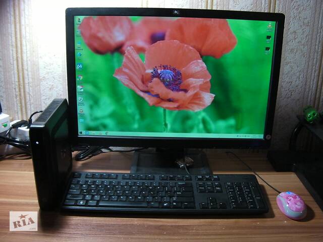 Тонкий Клиент Неттоп HP T520 AMD GX-212JC 2x1.2ГГц-1.4ГГц 2ГБ/16ГБ HP SSD AMD Radeon Р2Е Новое HP 90-Вт З/У Win10 из США