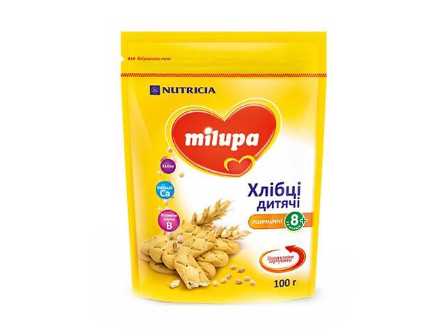 Детские пшеничные хлебцы Milupa, 100 г