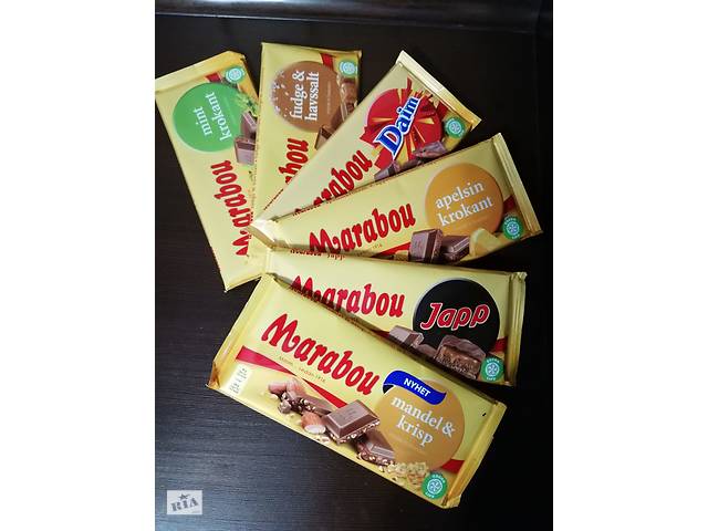 Швецкий молочный шоколад Marabou.