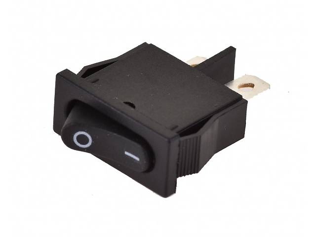 Переключатель KCD1-101-12, ON-OFF, 6А (2pin), 250V, чёрный