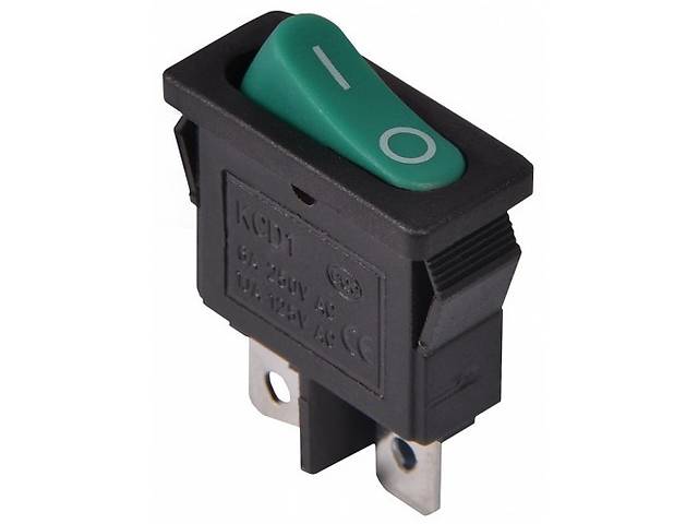 Переключатель KCD1-101-12, ON-OFF, 6А (2pin), 250V, синий