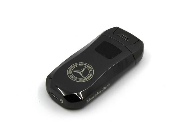 купить бу Электроимпульсная USB зажигалка с логотипом Mercedess Черная (200858) в Киеве